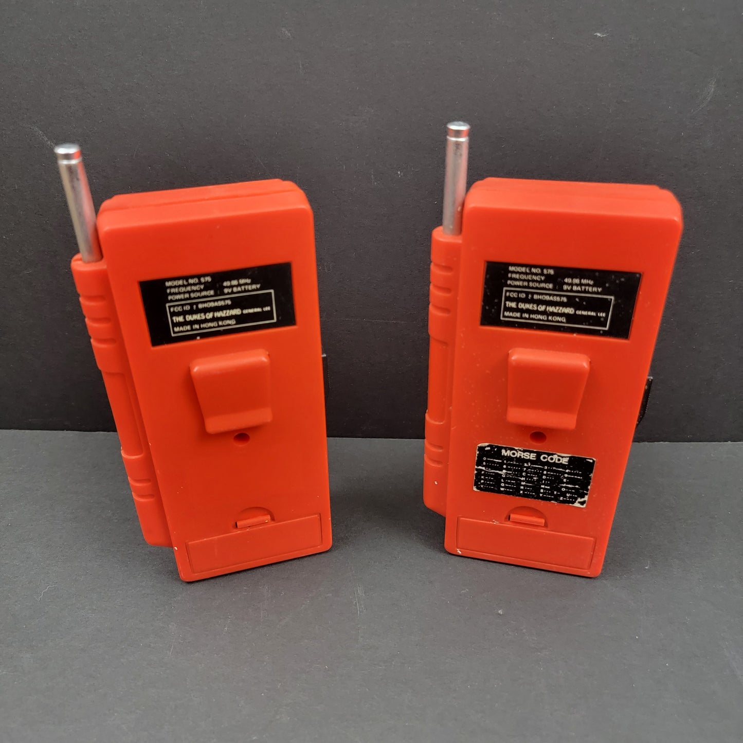 Dukes Of Hazzard Walkie Talkies - 1981