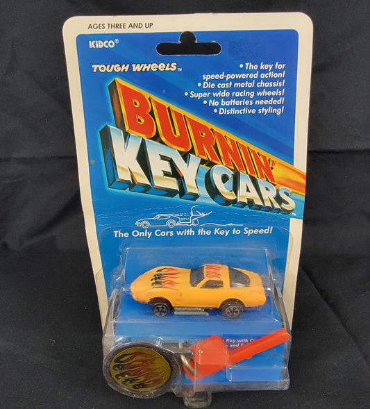 1:64 Tough Wheels Burnin' Key Cars Corvette (Yellow) - 1981