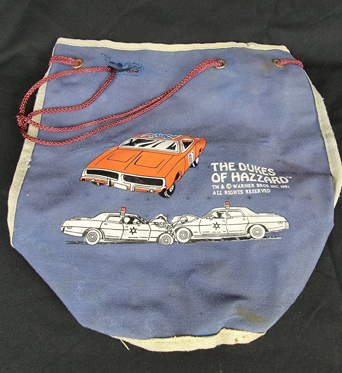 Dukes Of Hazzard Drawstring Bag/Knapsack (C) - 1982