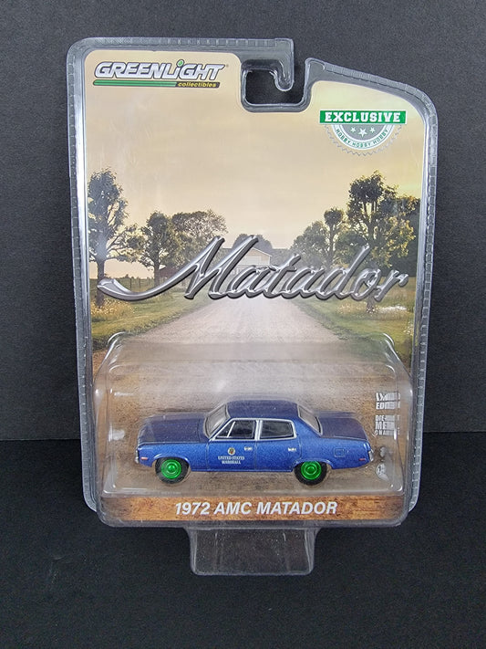 1:64 1972 AMC Matador, GREEN MACHINE/ CHASE "United States Marshall"