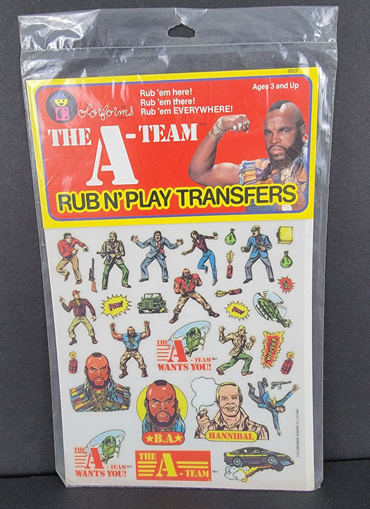 A-Team Rub N' Play Transfers - 1983