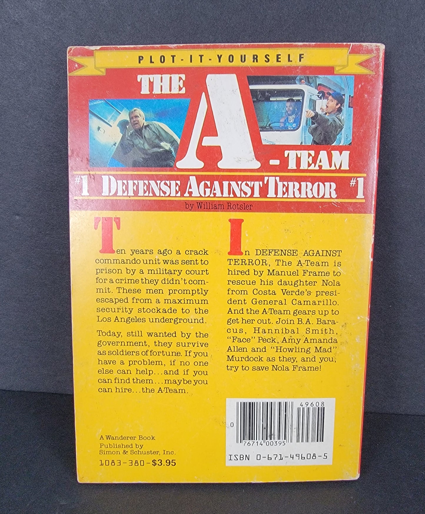 A-Team Plot-It-Yourself Book "#1 Defense Against Terror" - 1983