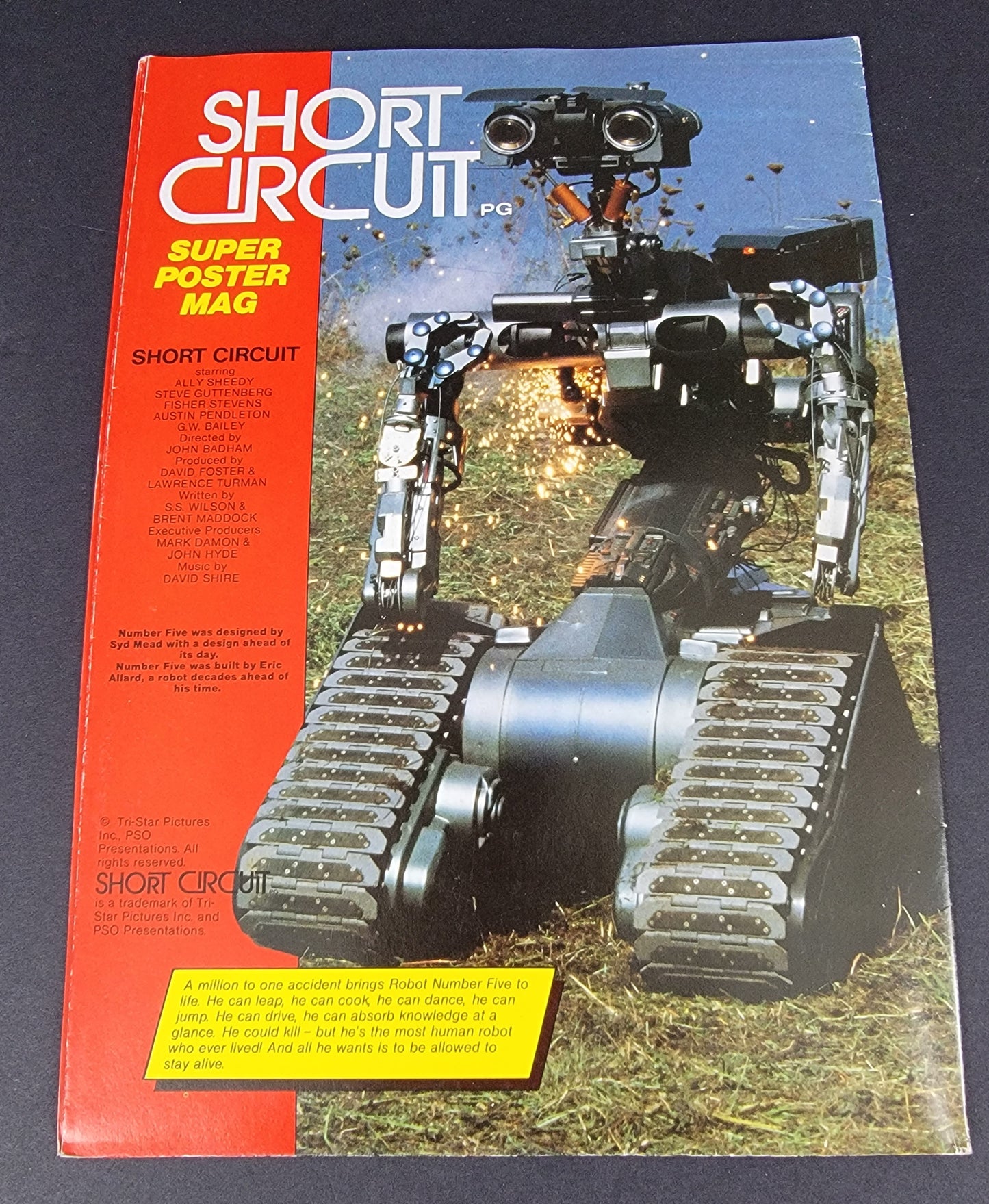 Short Circuit Poster Magazine - 1986