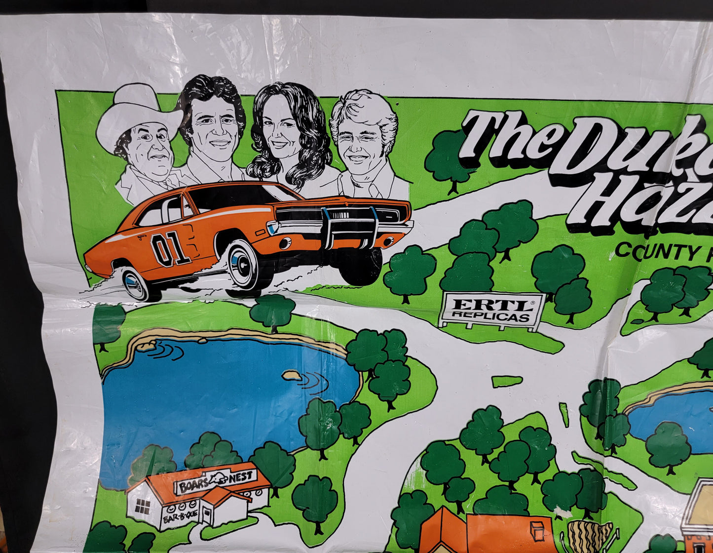 Dukes of Hazzard County Road Map - 1982