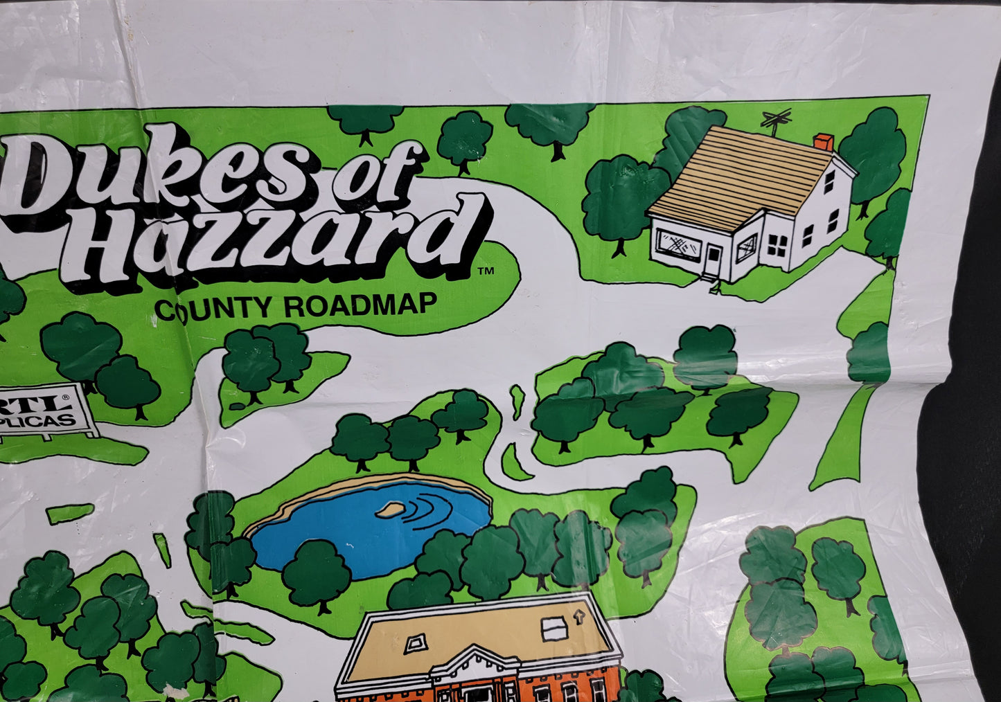 Dukes of Hazzard County Road Map - 1982