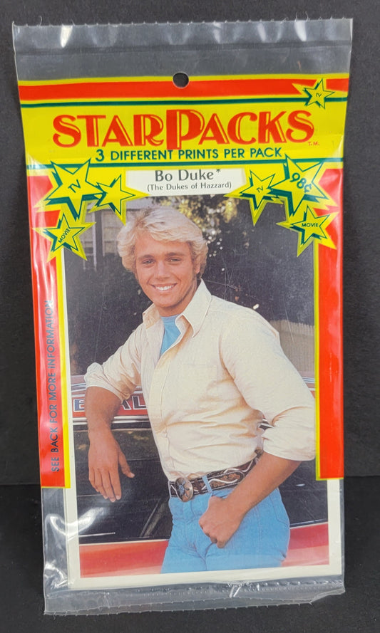 TV STAR PACKS Celebrity Mini-Prints, BO DUKE - 1982