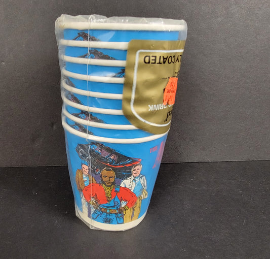 A-Team 7-ounce Party Cups With Tag - 1983