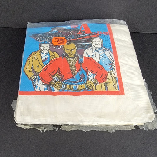 A-Team 3-Ply Party Napkins With Tag - 1983