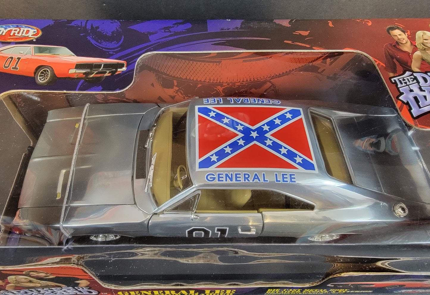 1:18 1969 Dodge Charger "CHROME" / "Brushed Nickel" "General Lee" - 2006