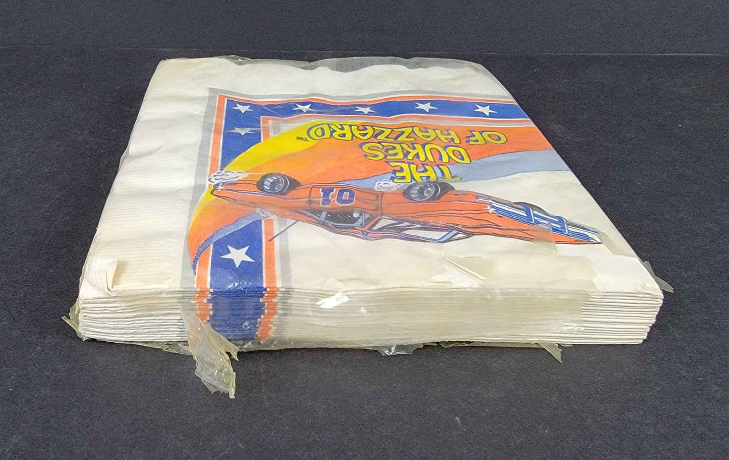 Dukes Of Hazzard 3-Ply Party Napkins With Tag - 1981