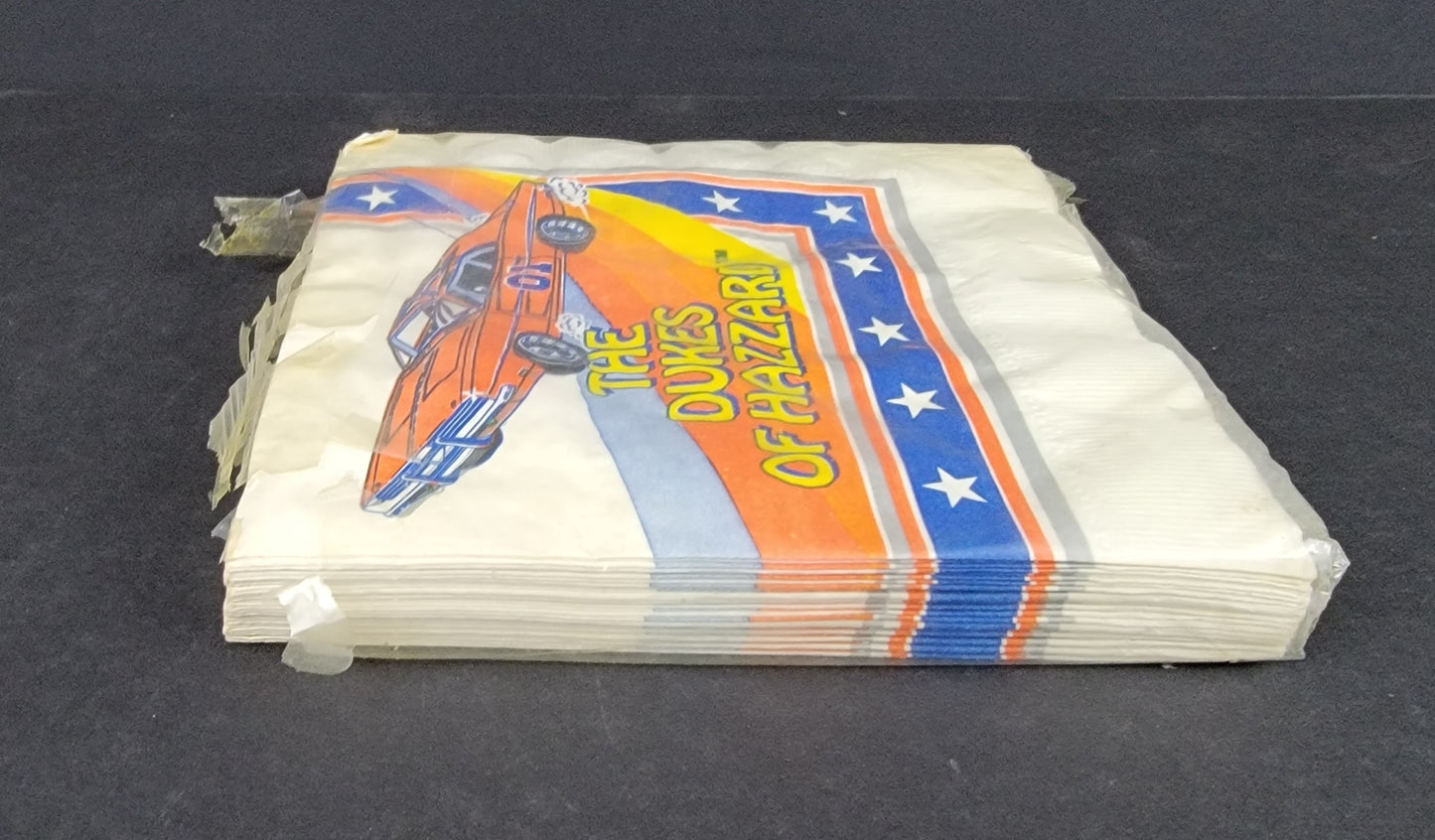 Dukes Of Hazzard 3-Ply Party Napkins With Tag - 1981