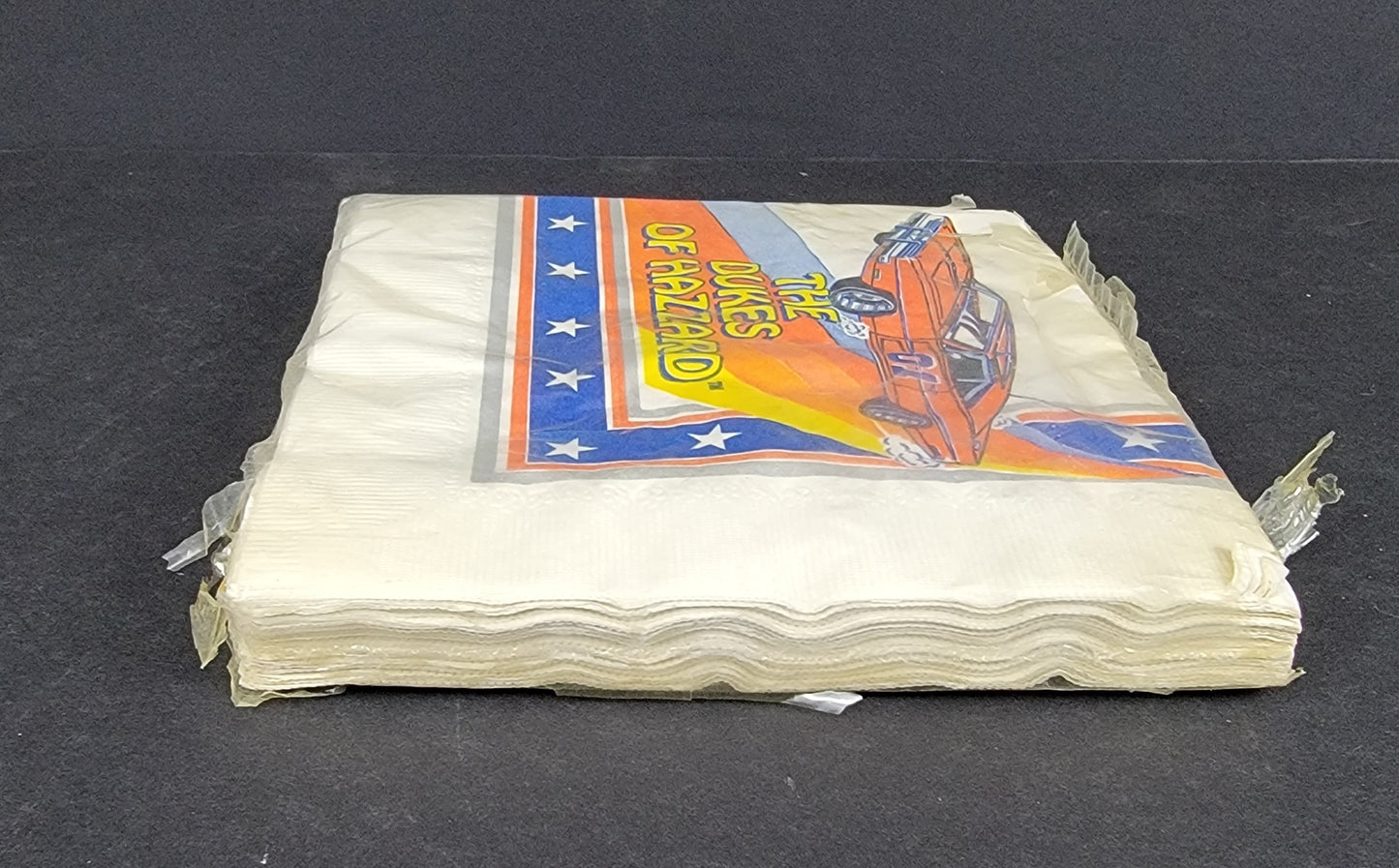 Dukes Of Hazzard 3-Ply Party Napkins With Tag - 1981