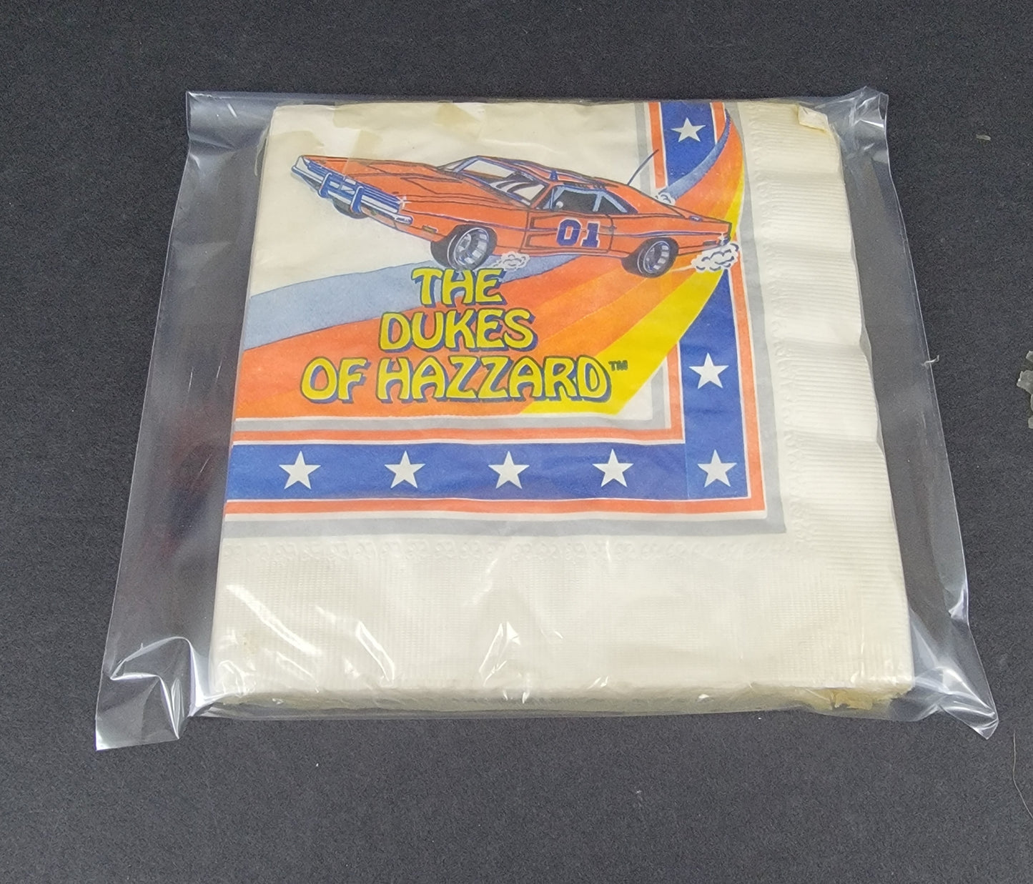 Dukes Of Hazzard 3-Ply Party Napkins With Tag - 1981