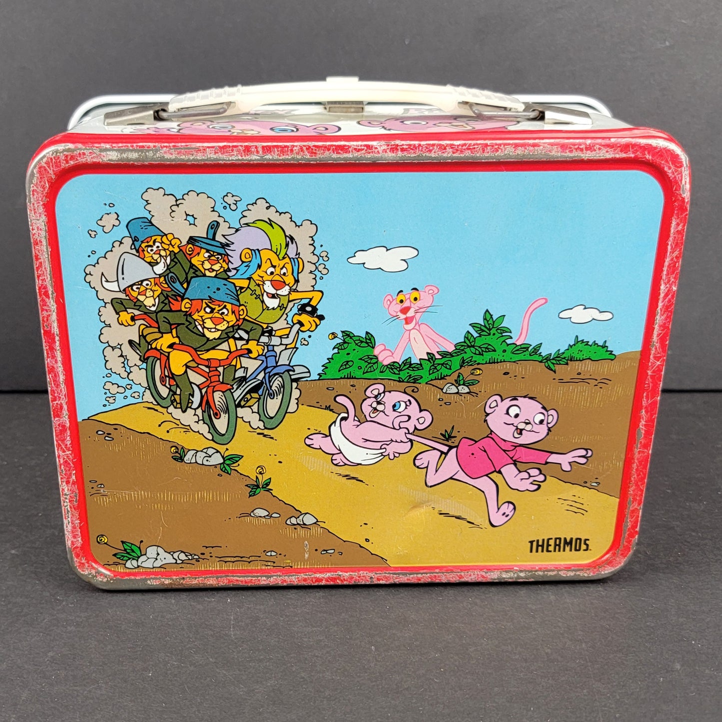 Pink Panther and Sons Metal Lunchbox & Thermos