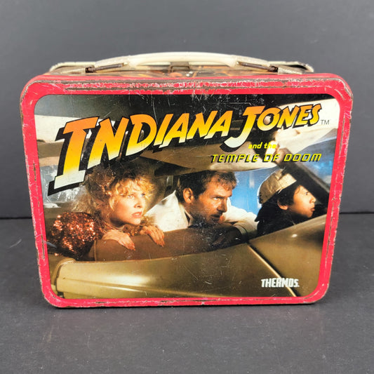 Indiana Jones and The Temple of Doom Metal Lunchbox (NO Thermos) - 1984