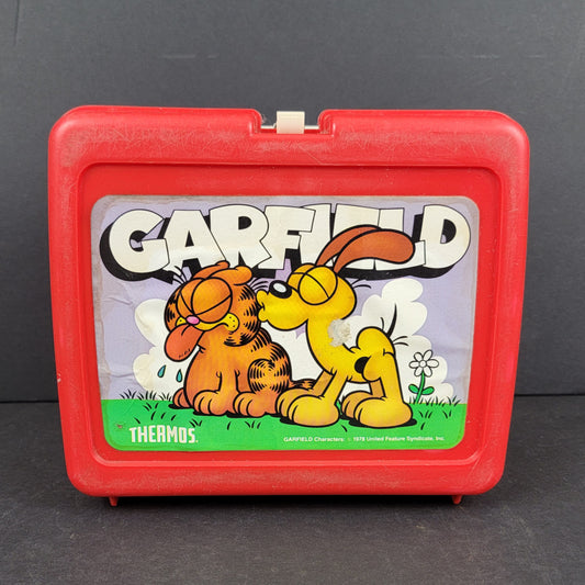 Garfield Plastic Lunchbox & Thermos - 1978