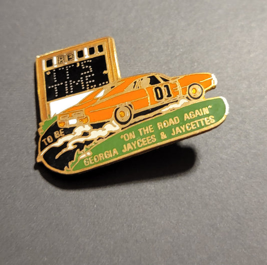 Vintage Georgia Jaycee Pin, General Lee Scoreboard