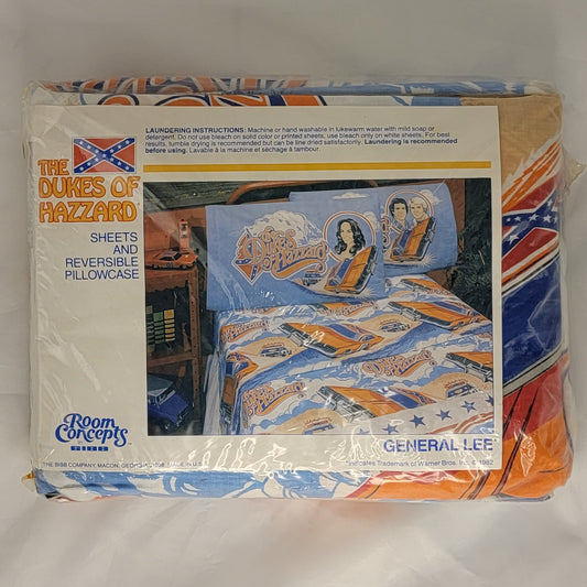 Dukes Of Hazzard 3-Piece TWIN BED SET, (SEALED) -1982