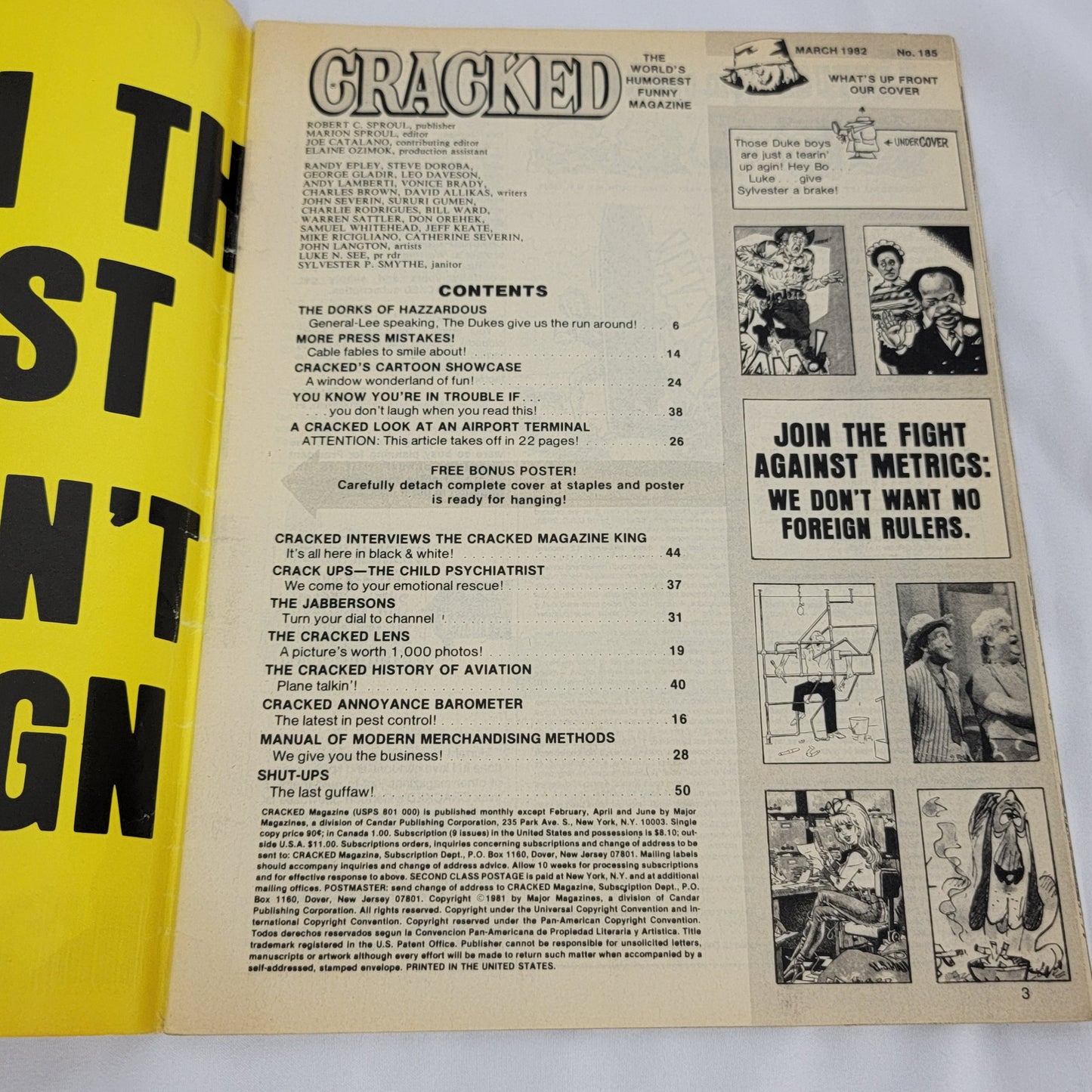 Cracked Magazine, #185 March 1982