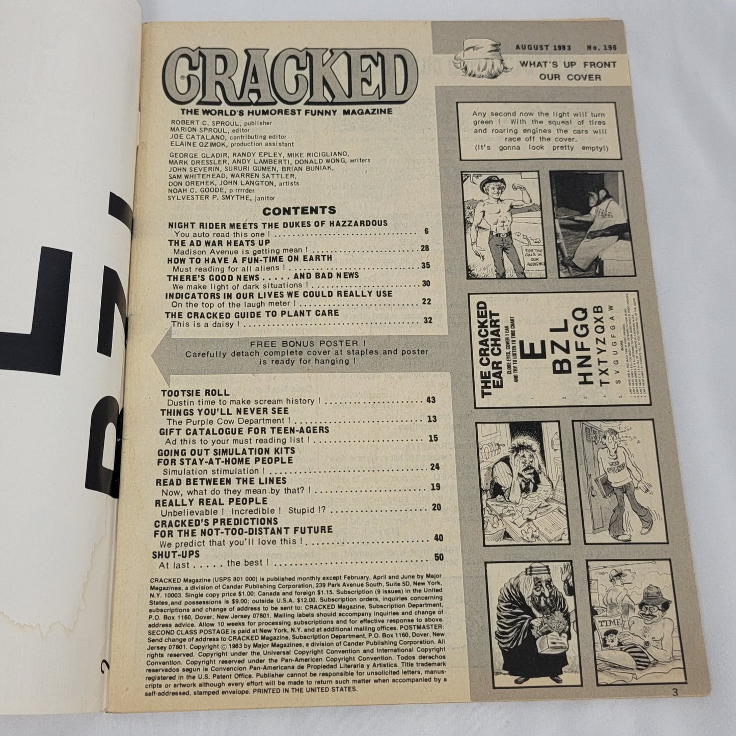 Cracked Magazine, #196 August 1983