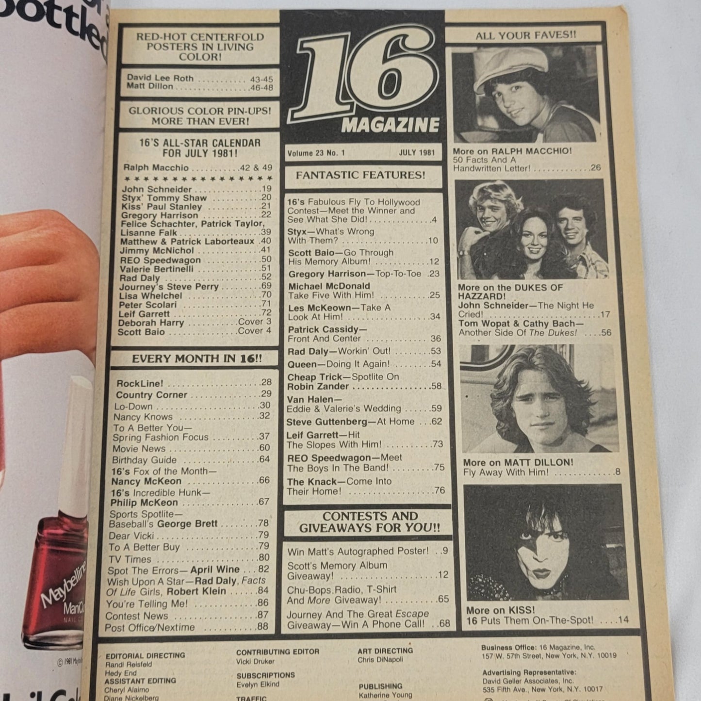 16 Magazine, July 1981