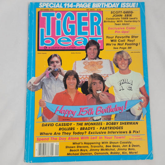 TIGER BEAT Magazine, September 1980