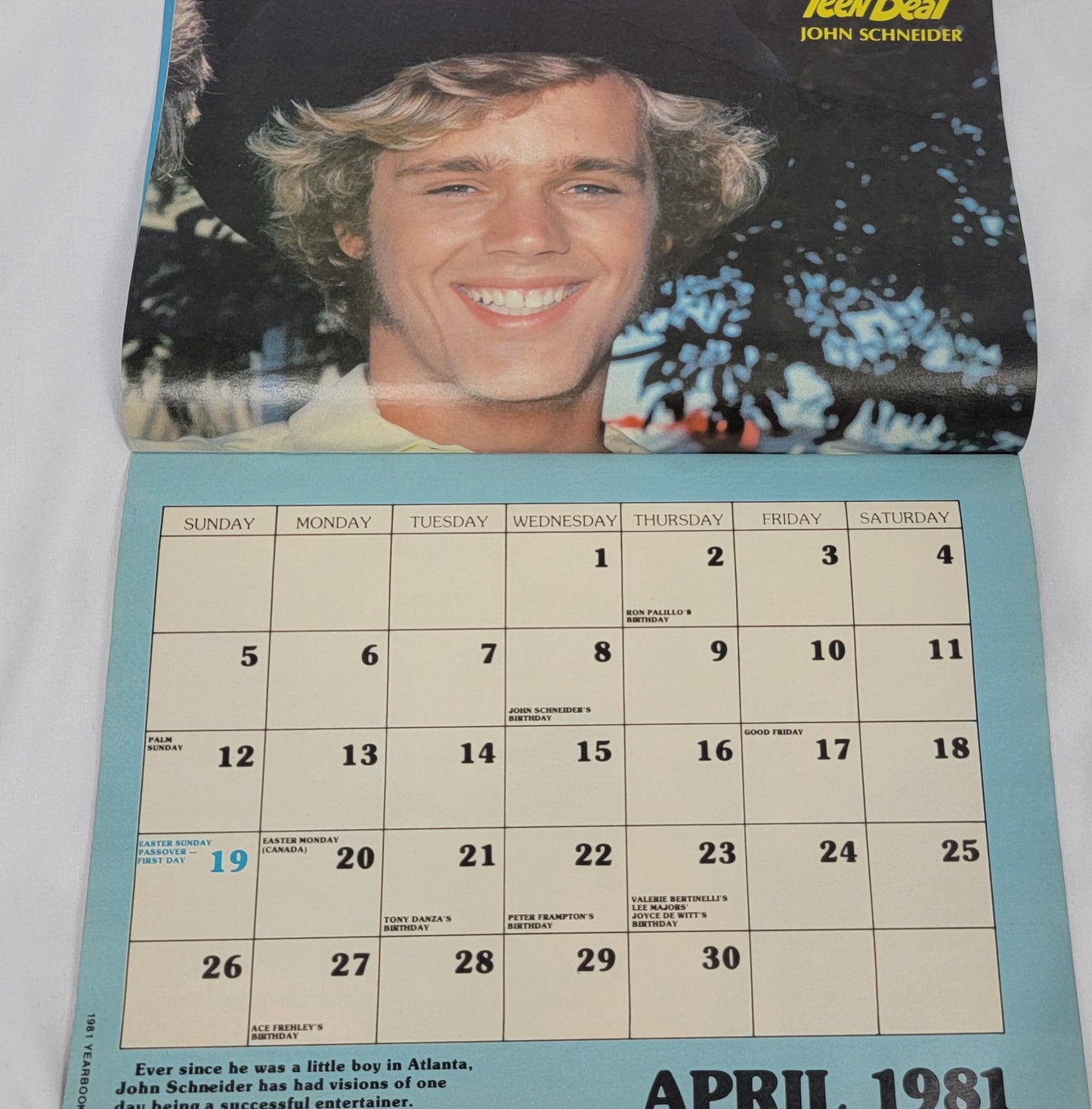 TEEN BEAT's Yearbook, Datebook, and Calender Magazine, 1981