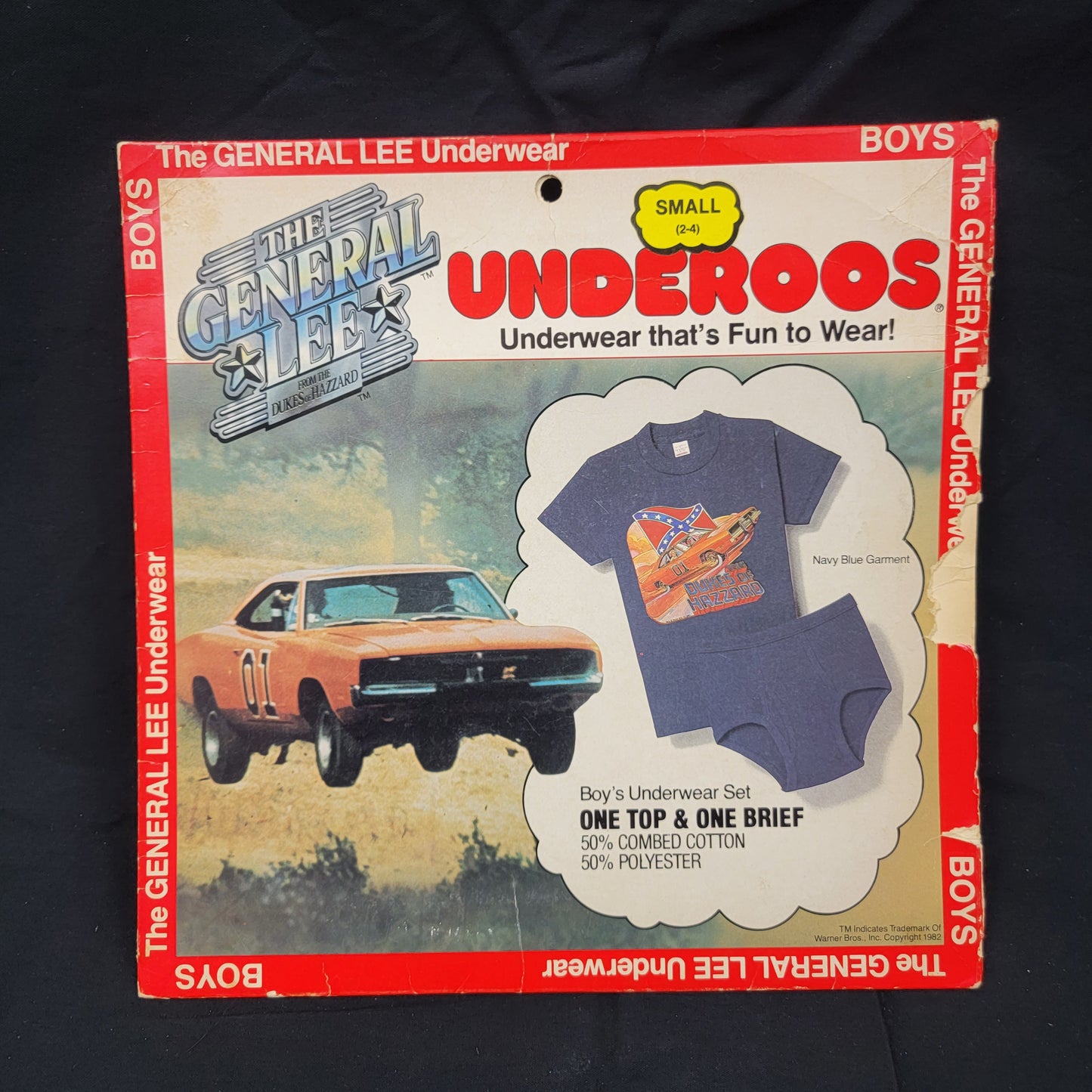 Dukes Of Hazzard General Lee UNDERROOS (PACKAGE ONLY) - 1982