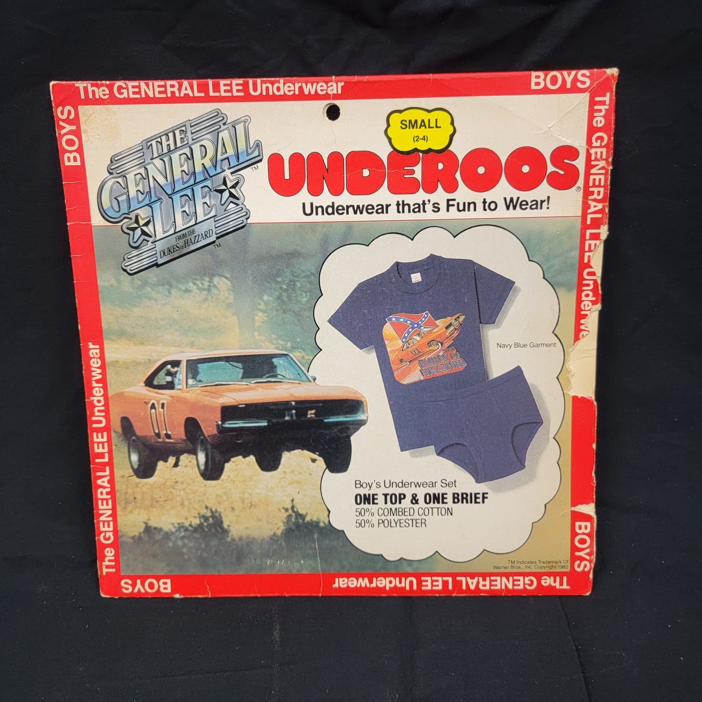 Dukes Of Hazzard General Lee UNDERROOS (PACKAGE ONLY) - 1982