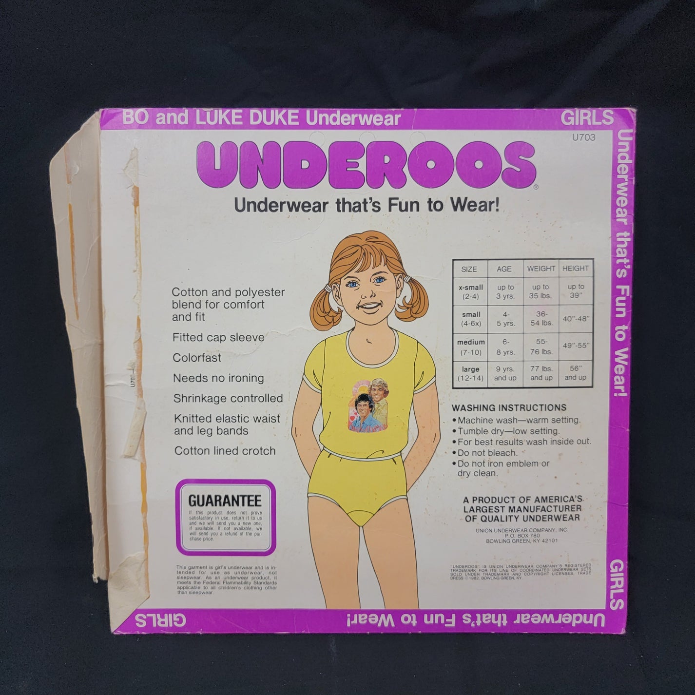 Dukes Of Hazzard Bo & Luke Duke Girls UNDEROOS (NO Panties) - 1982 ...