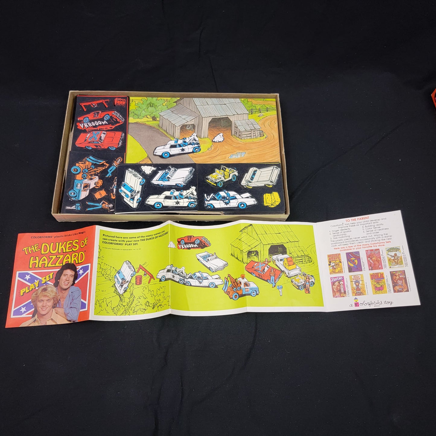 Dukes Of Hazzard Colorforms Playset - 1981