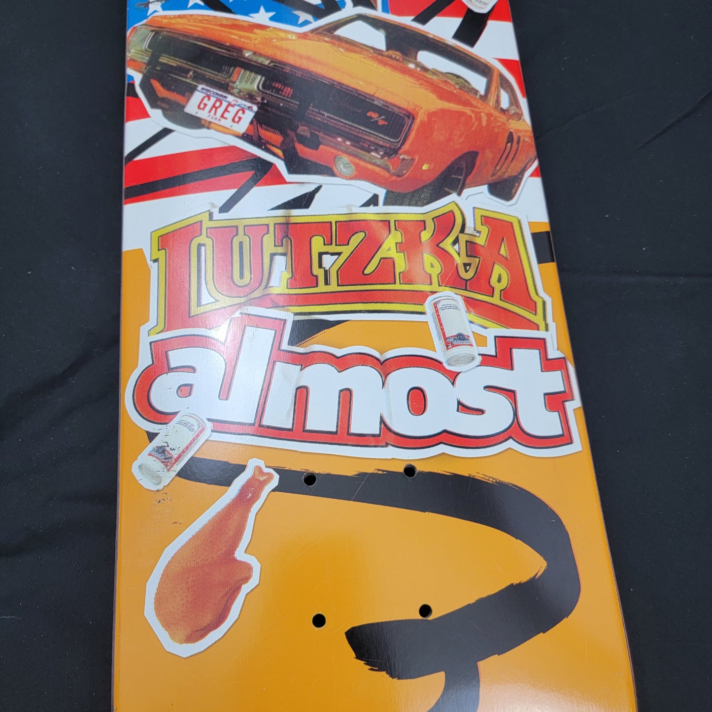 Almost Skateboard Deck, Greg Lutzka (Signed) Daisy Duke