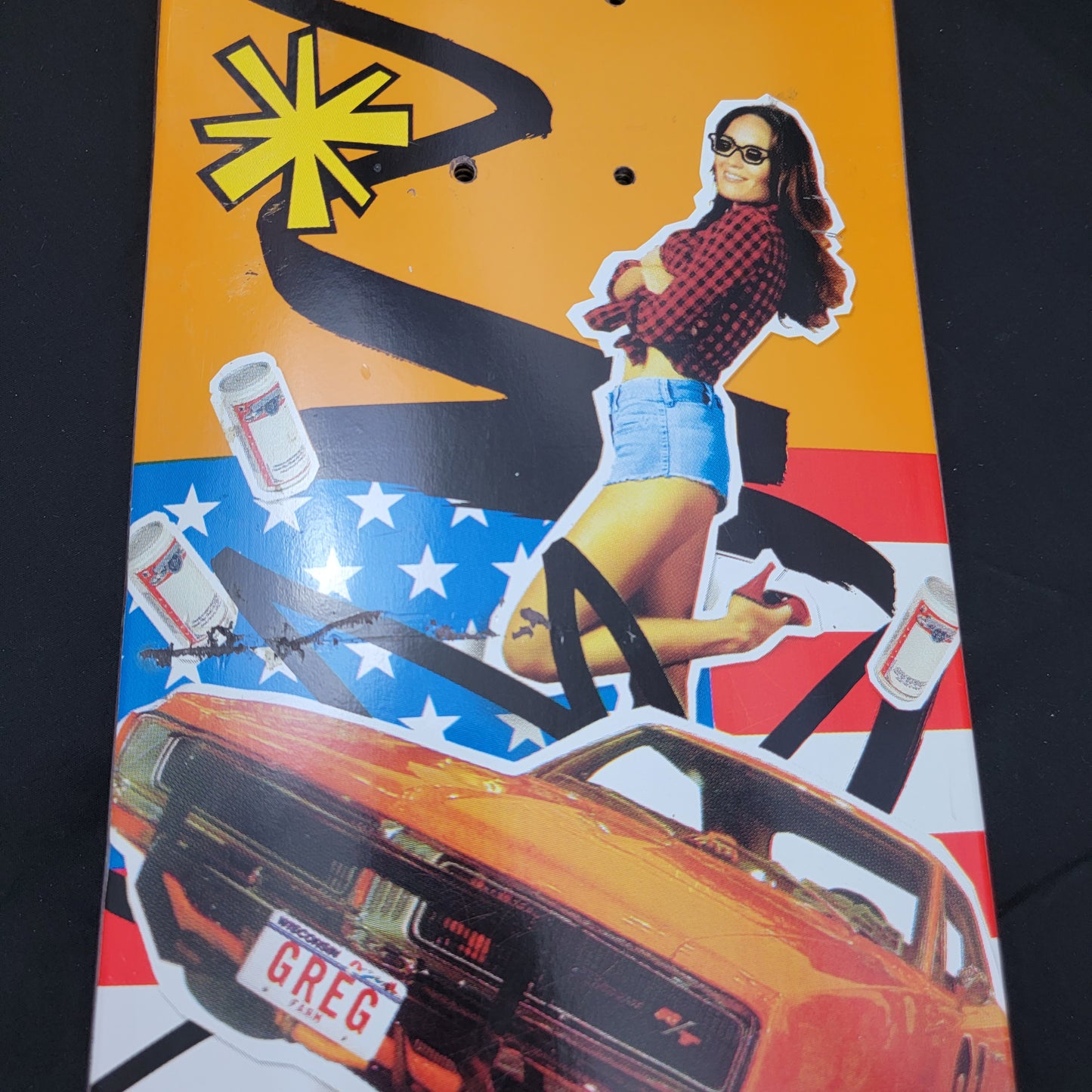 Almost Skateboard Deck, Greg Lutzka (Signed) Daisy Duke