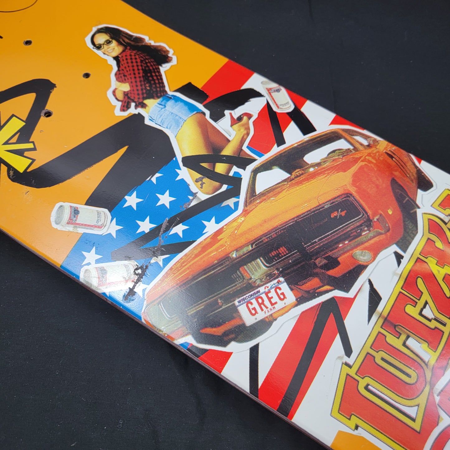 Almost Skateboard Deck, Greg Lutzka (Signed) Daisy Duke