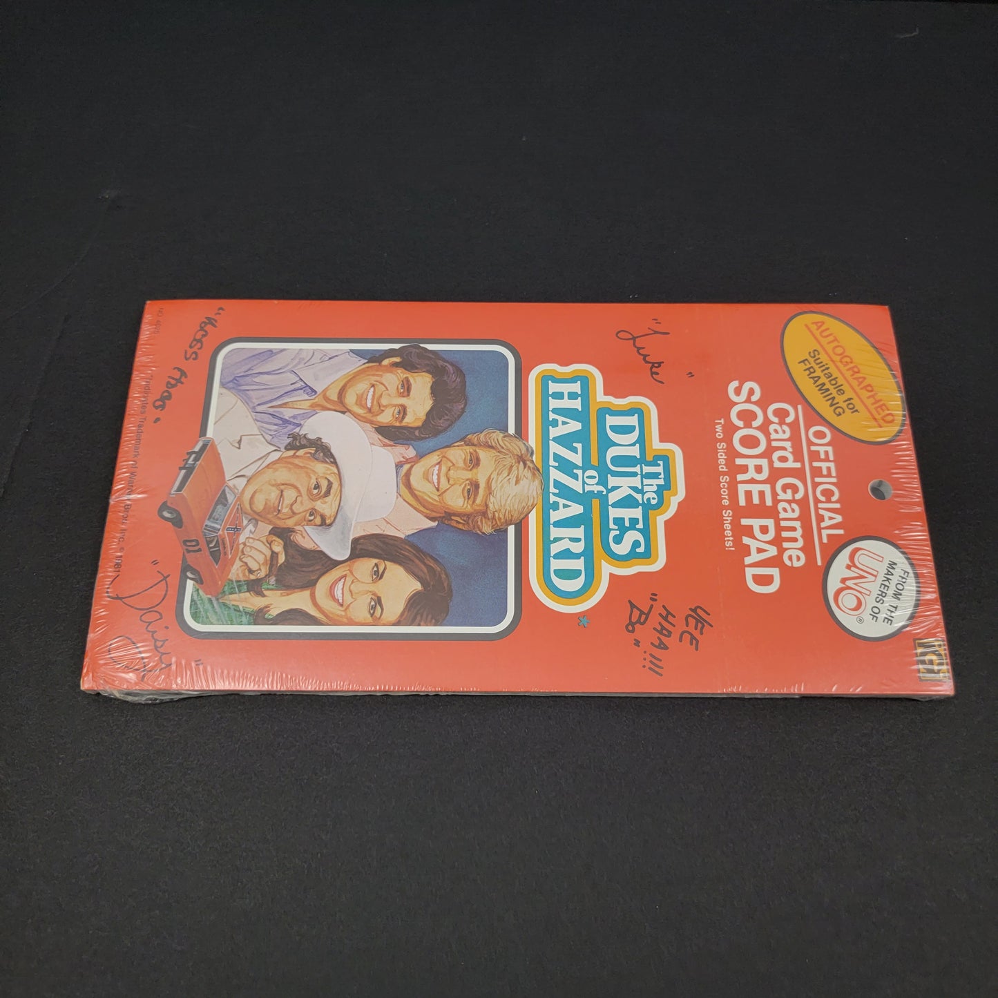 Official Dukes Of Hazzard Card Game Score Pad - 1981