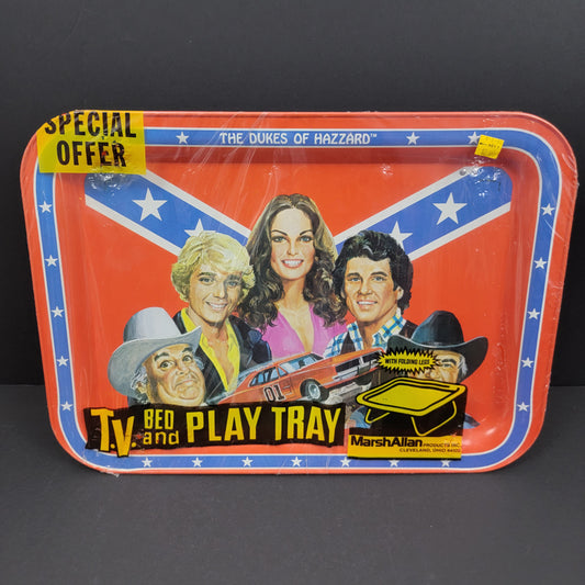 Dukes Of Hazzard SEALED TV Bed and Play Tray (Orange) - 1981