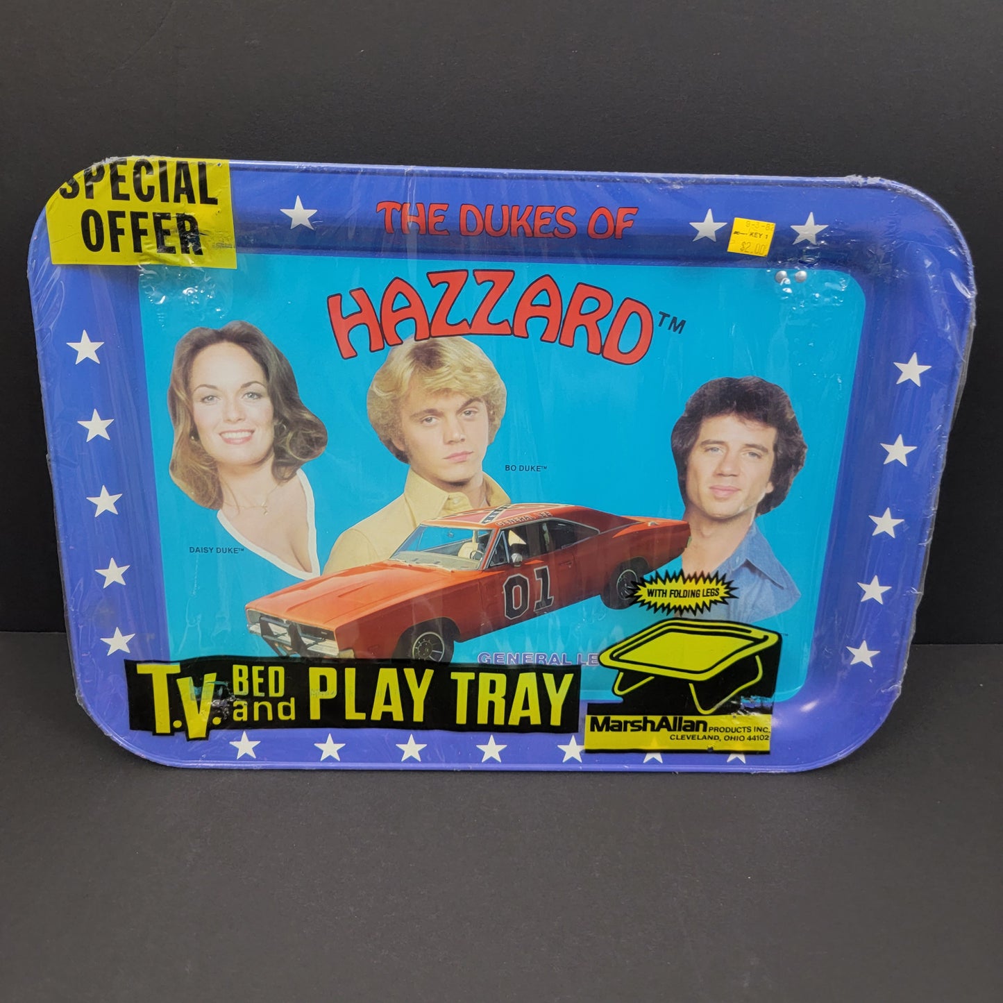 Dukes Of Hazzard SEALED TV Bed and Play Tray (Blue) - 1981