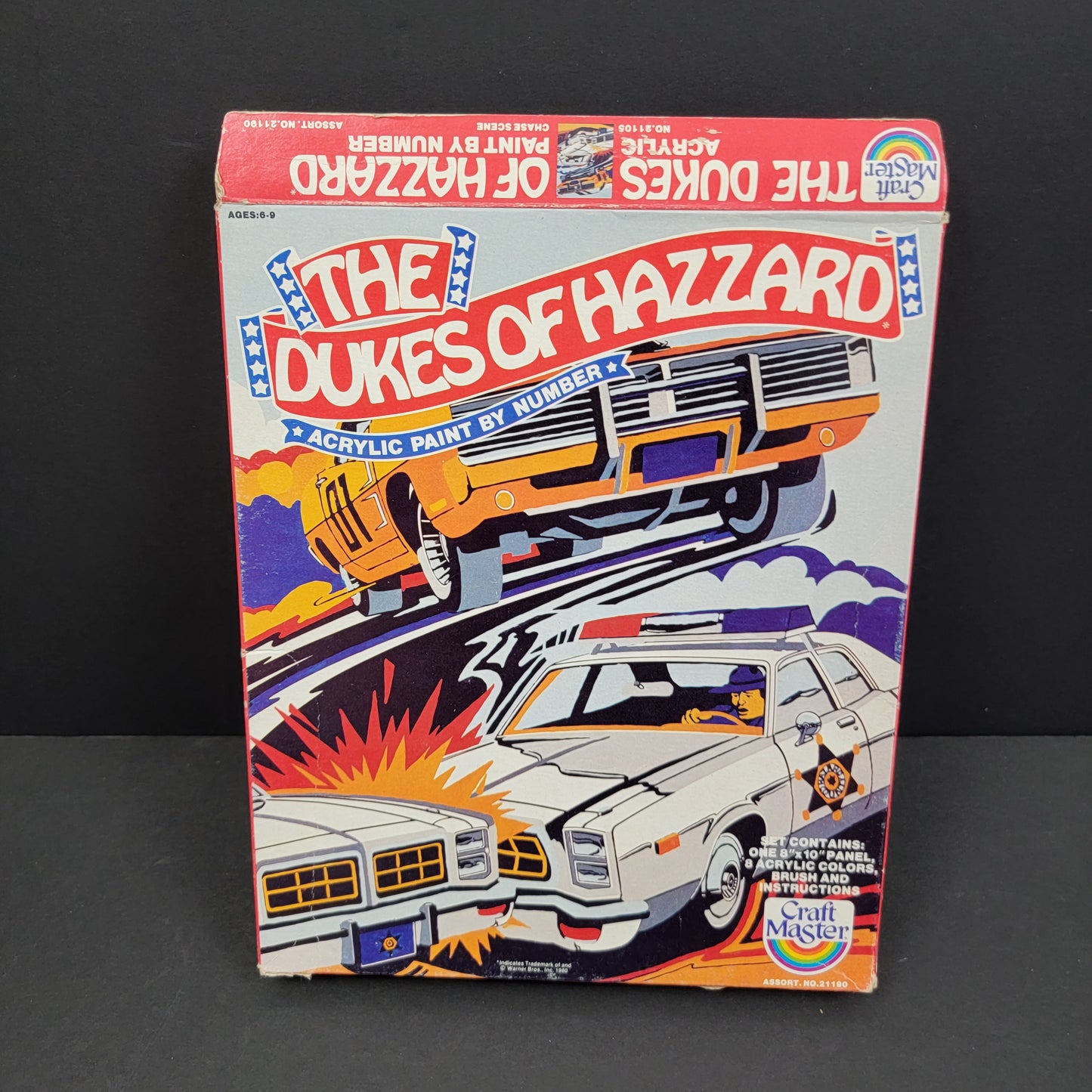 Dukes Of Hazzard Acrylic Paint By Number - 1980