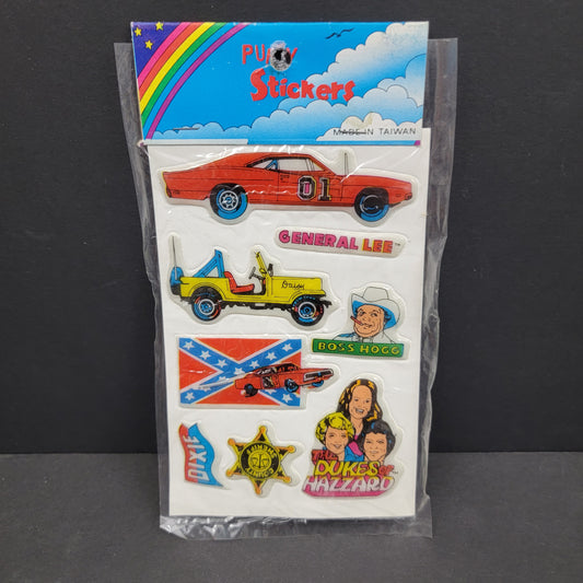 Puffy Stickers, Dukes Of Hazzard (Alternate Packaging)- 1982