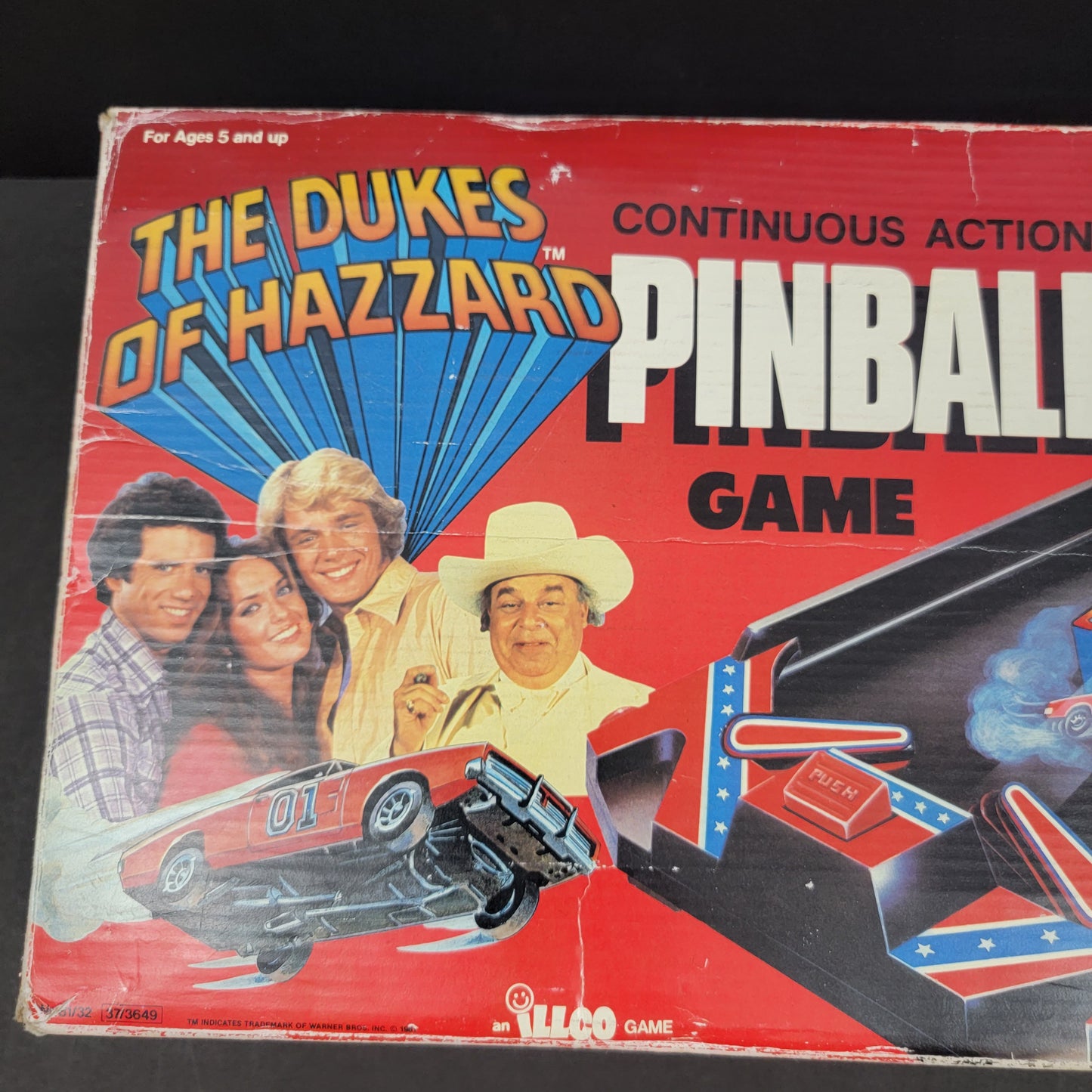 Dukes Of Hazzard PINBALL Game, "Continuous Action" - 1981