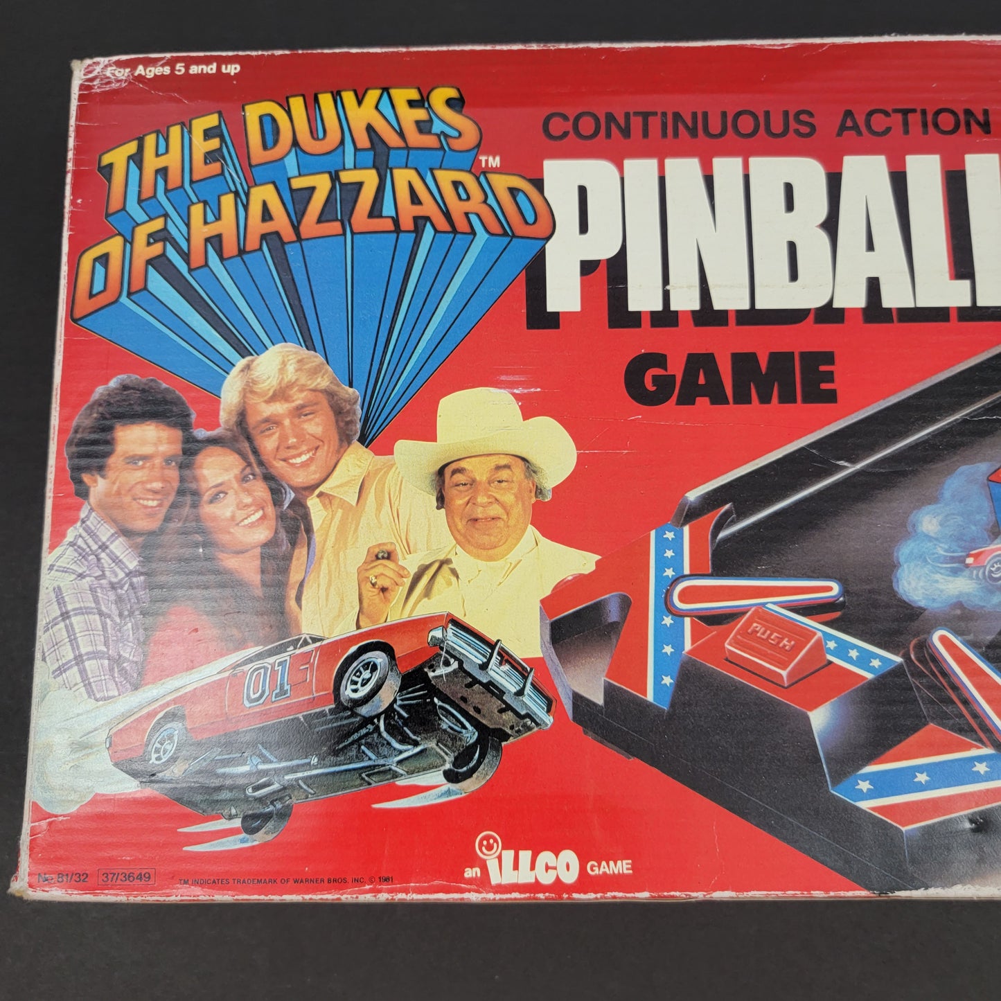 Dukes Of Hazzard PINBALL Game, "Continuous Action" - 1981